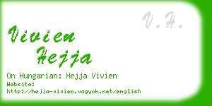 vivien hejja business card